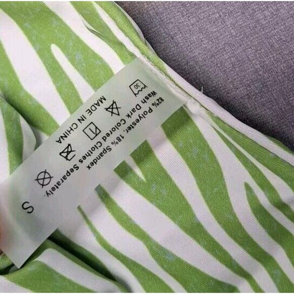 Soly Hux 3 Piece Swimsuits Triangle Bikini with Mesh Beach skirt Green Size S - Picture 8 of 14